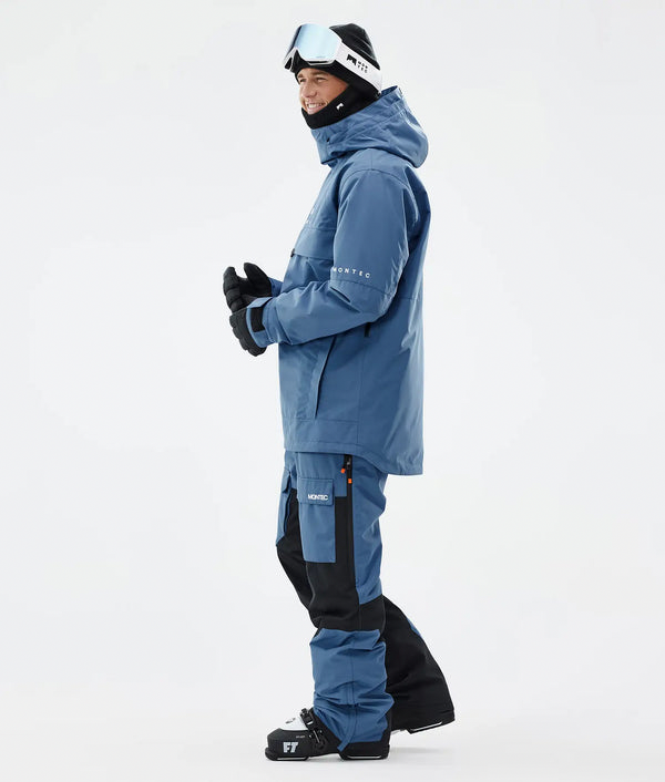 Dune Veste de ski pour homme – Bleu acier