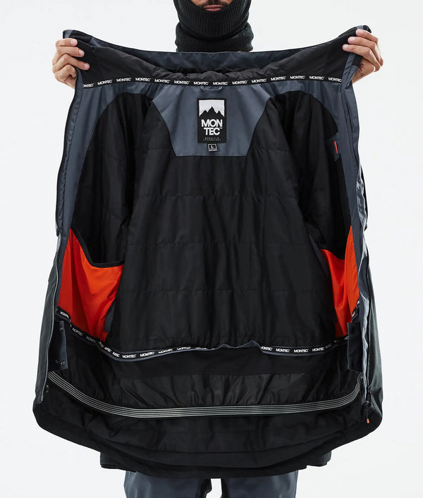 Arch Veste de ski pour homme – Bleu métallisé / Noir